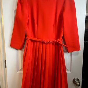 Ann Taylor Pleated Dress with Belt